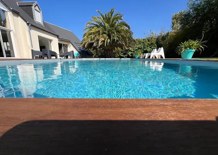 Villa Belle Bord De Avec Piscine Urville-Nacqueville